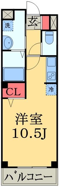 佐倉市上志津のアパートの間取り