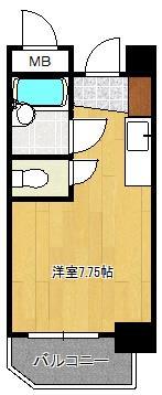 シンコー北九大前スカイマンションの間取り