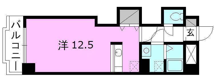 東温市北方のマンションの間取り