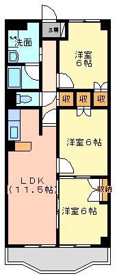 シャルマン・6の間取り