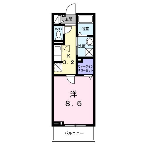 ハイドレンジア くずはの間取り写真