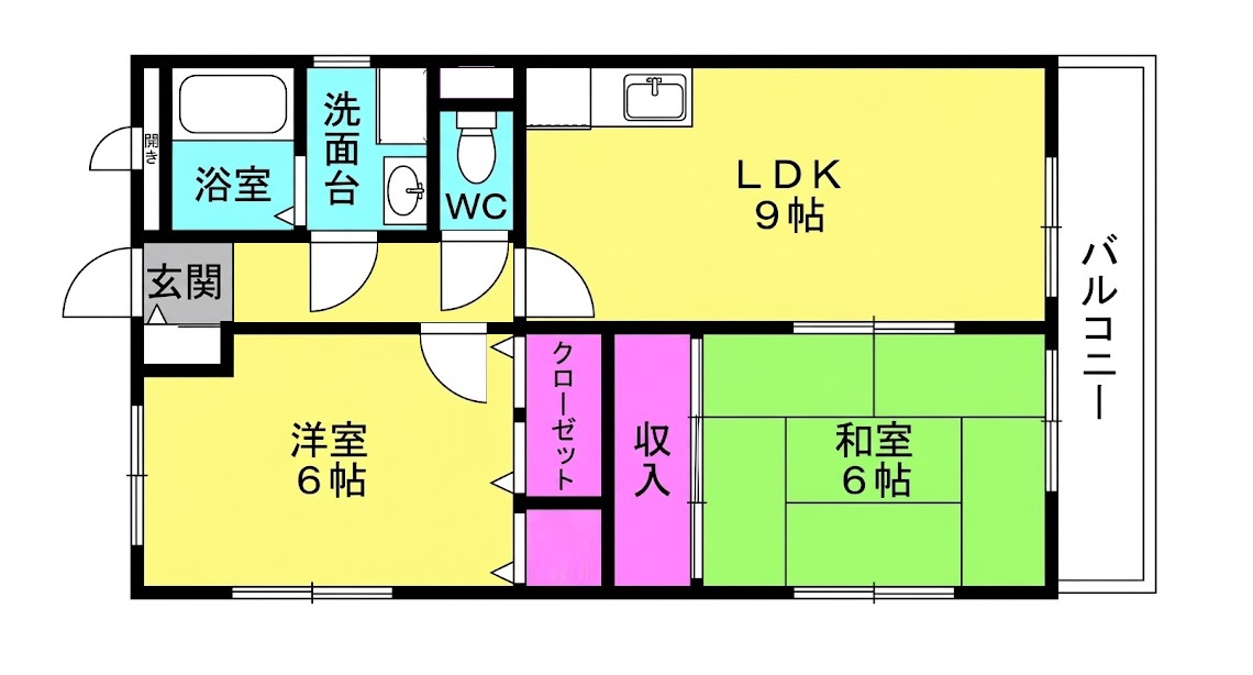 ハイツセーヌの間取り写真