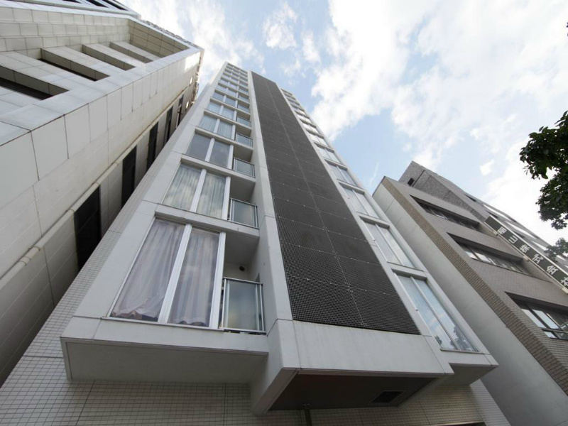 建物外観　外観　デザイナーズ　オートロック　防犯カメラ　宅配ボックス
