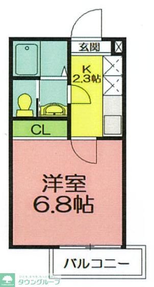 ベルフルール本厚木の間取り写真