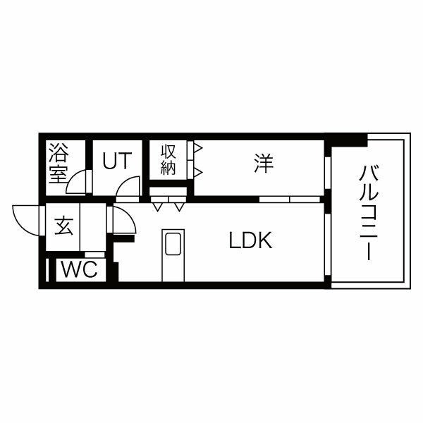 地下鉄七隈線 薬院大通駅 徒歩3分 12階建 築3年の間取り写真