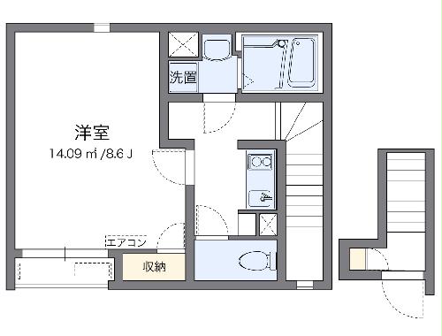 クレイノ茂木２の間取り