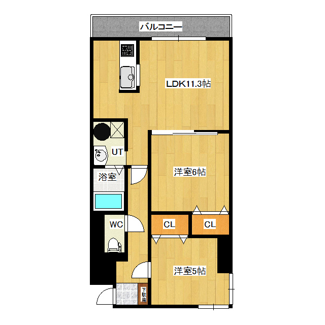 ソシオ山下通りの間取り