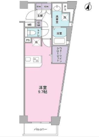 川崎市麻生区万福寺のマンションの間取り