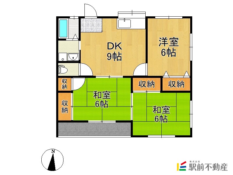 【サンヒルズＡの間取り】