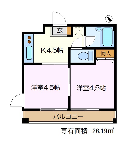 シーサイドカモシタIの間取り