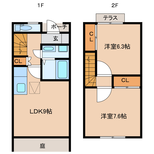 マロンハイツの間取り