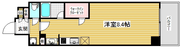 アスヴェル神戸元町海岸通の間取り