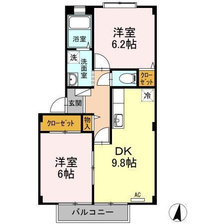 フォブール十三軒屋の間取り