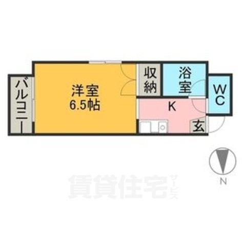 名古屋市港区名港のマンションの間取り