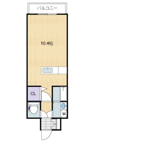 広島市中区三川町のマンションの間取り