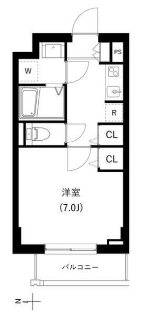 クレヴァンス神楽坂の間取り