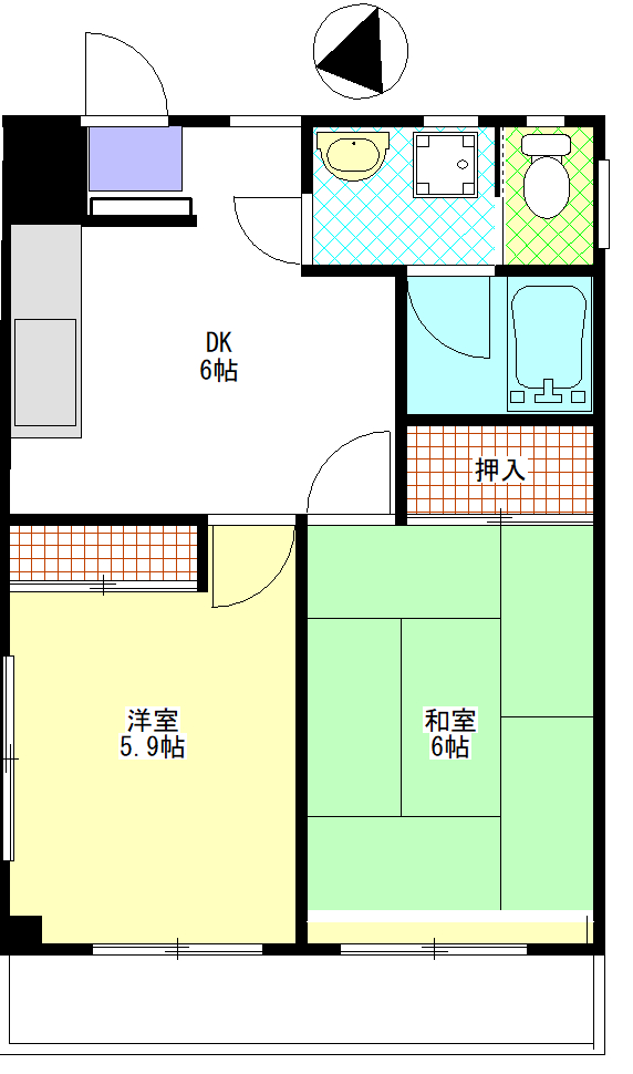 三橋マンションの間取り