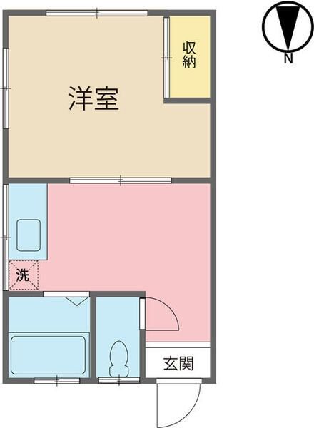 平塚市東八幡のアパートの間取り