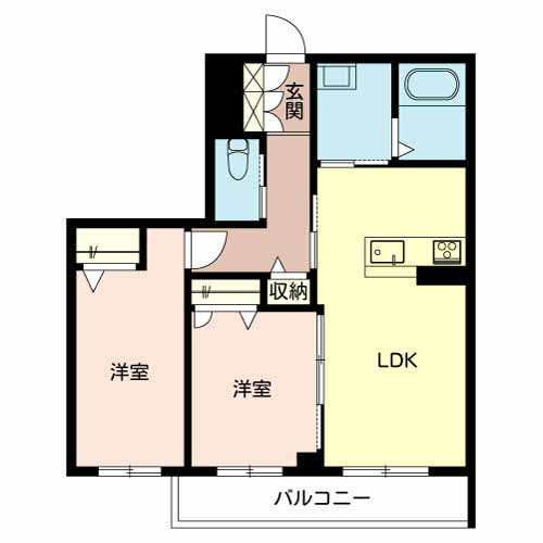 小野市天神町のマンションの間取り