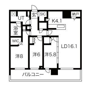 ONE札幌ステーションタワーの間取り