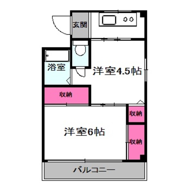 グリーンハイツ中宮の間取り