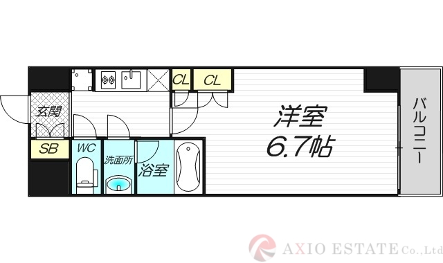 ザ・パークハビオ塚本の間取り