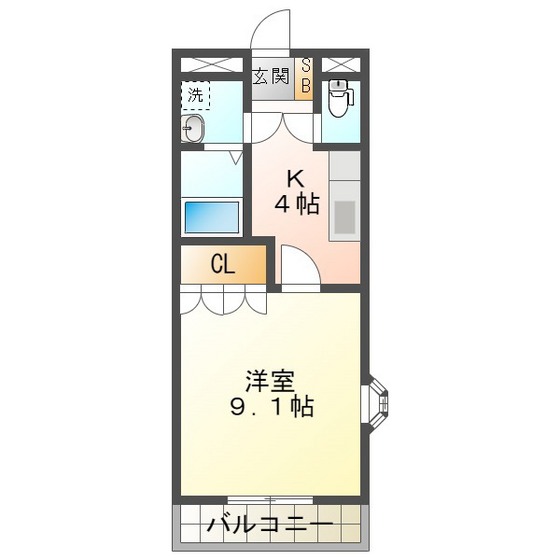 クレアハイツの間取り