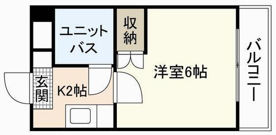 広島市西区楠木町のマンションの間取り