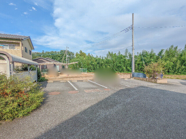 【伊勢崎市赤堀今井町のアパートの駐車場】