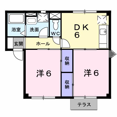 エスポワールＢの間取り