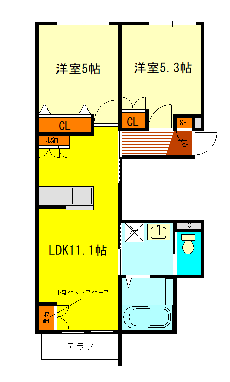 【（仮称）回田町ヘーベルメゾンの間取り】