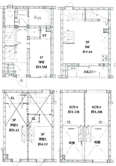 グラン ティーズ オオモリの間取り