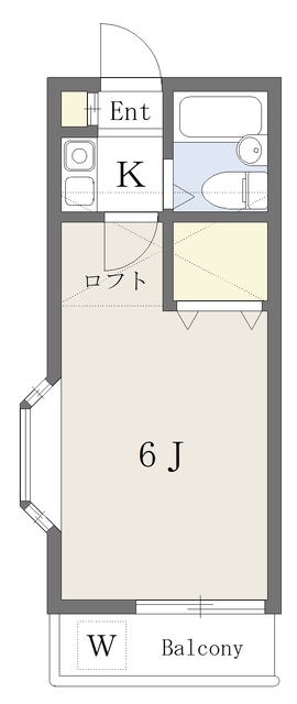 習志野市大久保のアパートの間取り