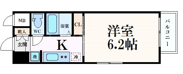 アクアプレイス京都東寺501の間取り