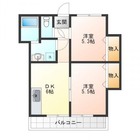 都田ハイツの間取り