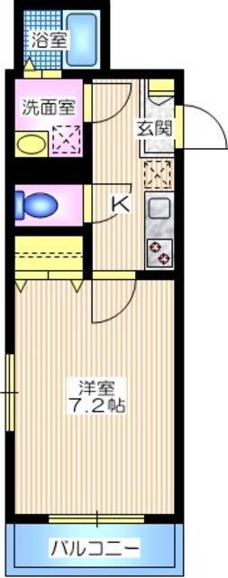 横浜市神奈川区松本町のマンションの間取り