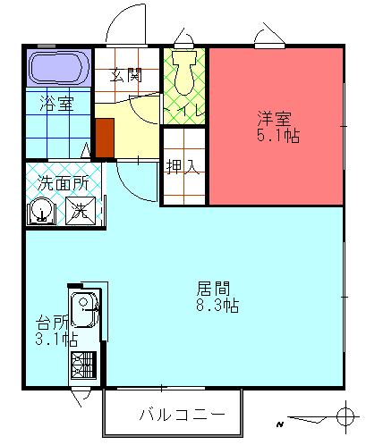 【フォールストリームの間取り】