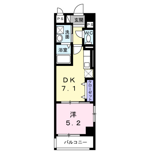 てぃーだむい牧志（Ｄ）の間取り