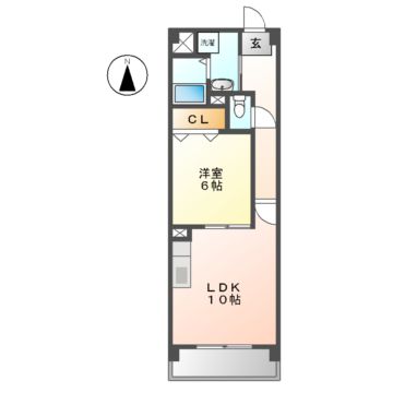 名古屋市港区油屋町のマンションの間取り