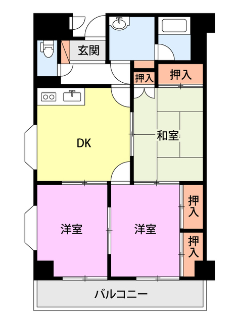 ウエストコア長岡の間取り