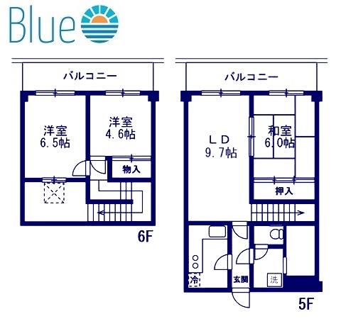 藤沢市大鋸のマンションの間取り