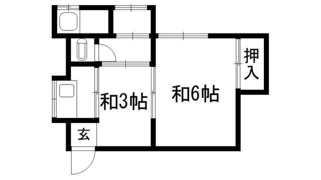 鈴蘭荘の間取り