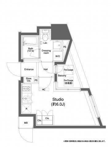 港区三田のマンションの間取り