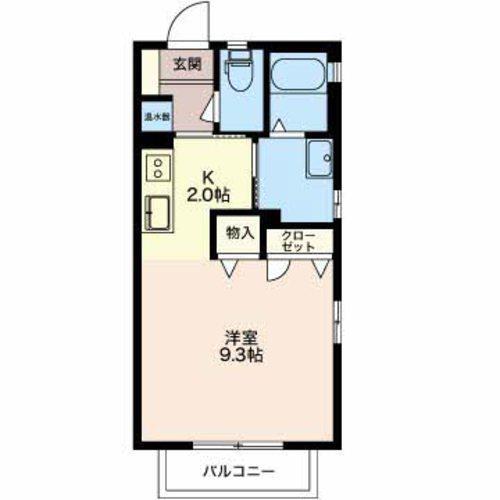 駒ヶ根市下市場のアパートの間取り