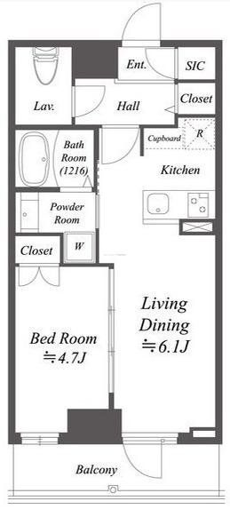 江東区塩浜のマンションの間取り