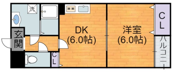 【大阪市平野区平野東のマンションの間取り】