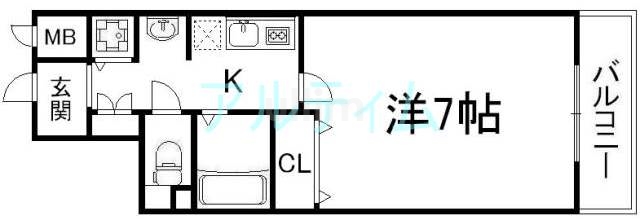 スワンズ京都セントラルシティの間取り