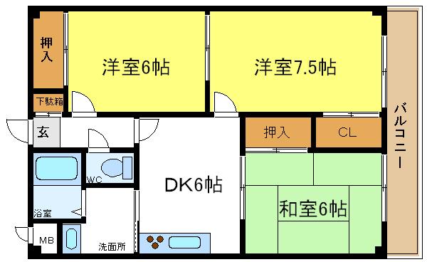 サンパティークの間取り