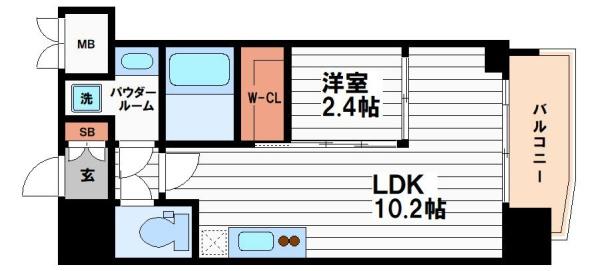 セレニテ本町東リアンの間取り