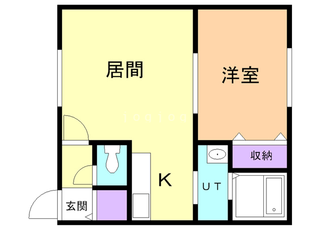 ダイヤハイツ錦町１７の間取り